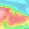 Топографическая карта Безводное, высота, рельеф