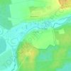 Топографическая карта Теребуты, высота, рельеф