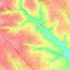 Топографическая карта Перлевка, высота, рельеф