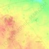 Топографическая карта район Биржан сал, высота, рельеф