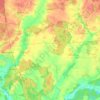 Топографическая карта Демидовичский сельский Совет, высота, рельеф