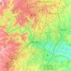 Топографическая карта Остин, высота, рельеф