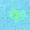 Топографическая карта Леуварден, высота, рельеф