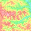 Топографическая карта Корневское сельское поселение, высота, рельеф