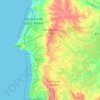 Топографическая карта Santiago do Cacém, высота, рельеф