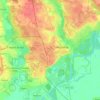 Топографическая карта Новозаводский район, высота, рельеф