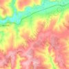 Топографическая карта Иске-Казанское сельское поселение, высота, рельеф