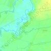 Топографическая карта Заневичи, высота, рельеф