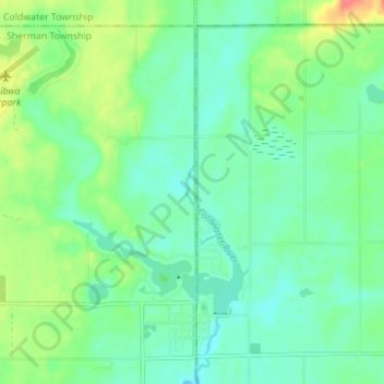 Топографическая карта Weidman, высота, рельеф