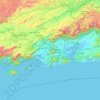 Топографическая карта Região Geográfica Imediata do Rio de Janeiro, высота, рельеф