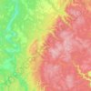 Топографическая карта Попонаволоцкое сельское поселение, высота, рельеф