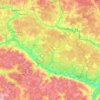 Топографическая карта Жуковский район, высота, рельеф