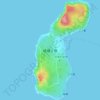 Топографическая карта 嵯峨ノ島, высота, рельеф