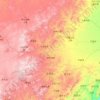 Топографическая карта 赤峰市, высота, рельеф