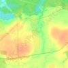 Топографическая карта Боровно, высота, рельеф