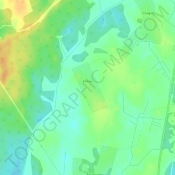 Топографическая карта Козлы, высота, рельеф