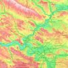 Топографическая карта Val-d'Oise, высота, рельеф