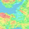 Топографическая карта Somerset, высота, рельеф