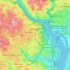 Топографическая карта Arlington, высота, рельеф