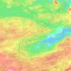 Топографическая карта Чупинское городское поселение, высота, рельеф