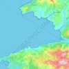 Топографическая карта Golfe de Porto, высота, рельеф
