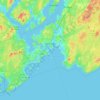 Топографическая карта Saint John, высота, рельеф