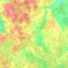 Топографическая карта Широковское сельское поселение, высота, рельеф