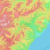 Топографическая карта Ботчинский заповедник, высота, рельеф