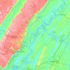 Топографическая карта Chickamauga Lake, высота, рельеф