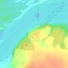Топографическая карта Красные Пожни, высота, рельеф