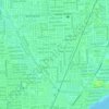 Топографическая карта Biscayne Park, высота, рельеф