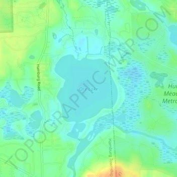 Топографическая карта Ore Lake, высота, рельеф