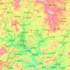 Топографическая карта Chengde County, высота, рельеф