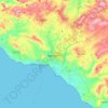 Топографическая карта Agrigento, высота, рельеф