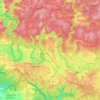 Топографическая карта Chiny, высота, рельеф
