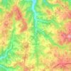 Топографическая карта Saint-Geniès, высота, рельеф