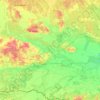 Топографическая карта Пинский район, высота, рельеф