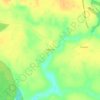 Топографическая карта Курганье, высота, рельеф