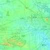 Топографическая карта 合肥国家高新技术产业开发区, высота, рельеф