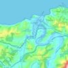Топографическая карта Zumaya, высота, рельеф