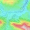 Топографическая карта Карадах, высота, рельеф