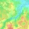 Топографическая карта Дрила 1, высота, рельеф