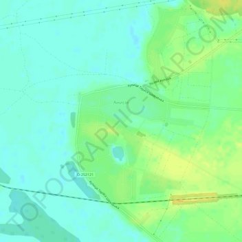 Топографическая карта Анисов, высота, рельеф