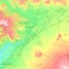 Топографическая карта Раздансая община, высота, рельеф