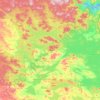 Топографическая карта сельское поселение Зареченск, высота, рельеф