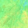 Топографическая карта Ассен, высота, рельеф