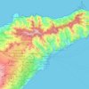 Топографическая карта Santa Cruz de Tenerife, высота, рельеф