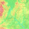 Топографическая карта Борисовский район, высота, рельеф