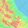 Топографическая карта Abruzzo, высота, рельеф