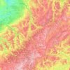 Топографическая карта Верхняя Марна, высота, рельеф